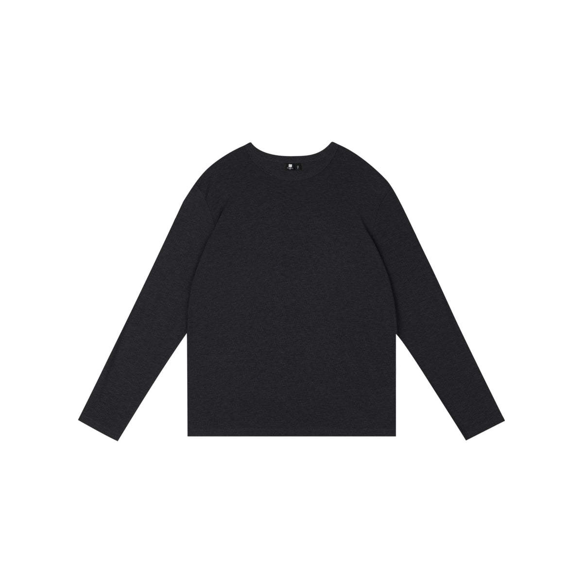Fitted Ribbed Long-Sleeve Top with Lycra® Stretch