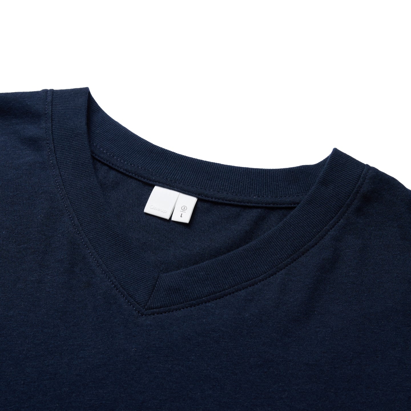 Cotton-Linen Blend V-Neck Tee