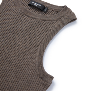 Ribbed Knit Cardigan & Tank Two-Piece Set