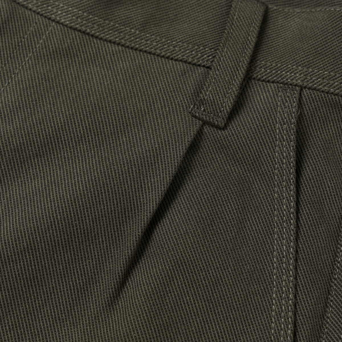 Cotton-Lyocell-Linen Twill Pleated Pants