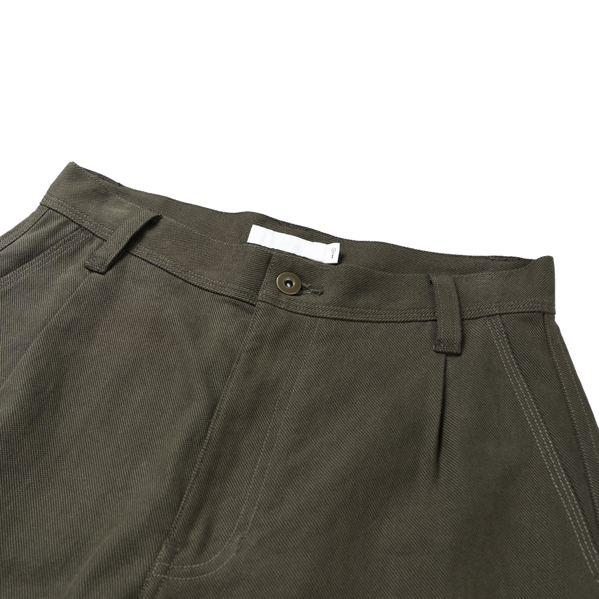 Cotton-Lyocell-Linen Twill Pleated Pants