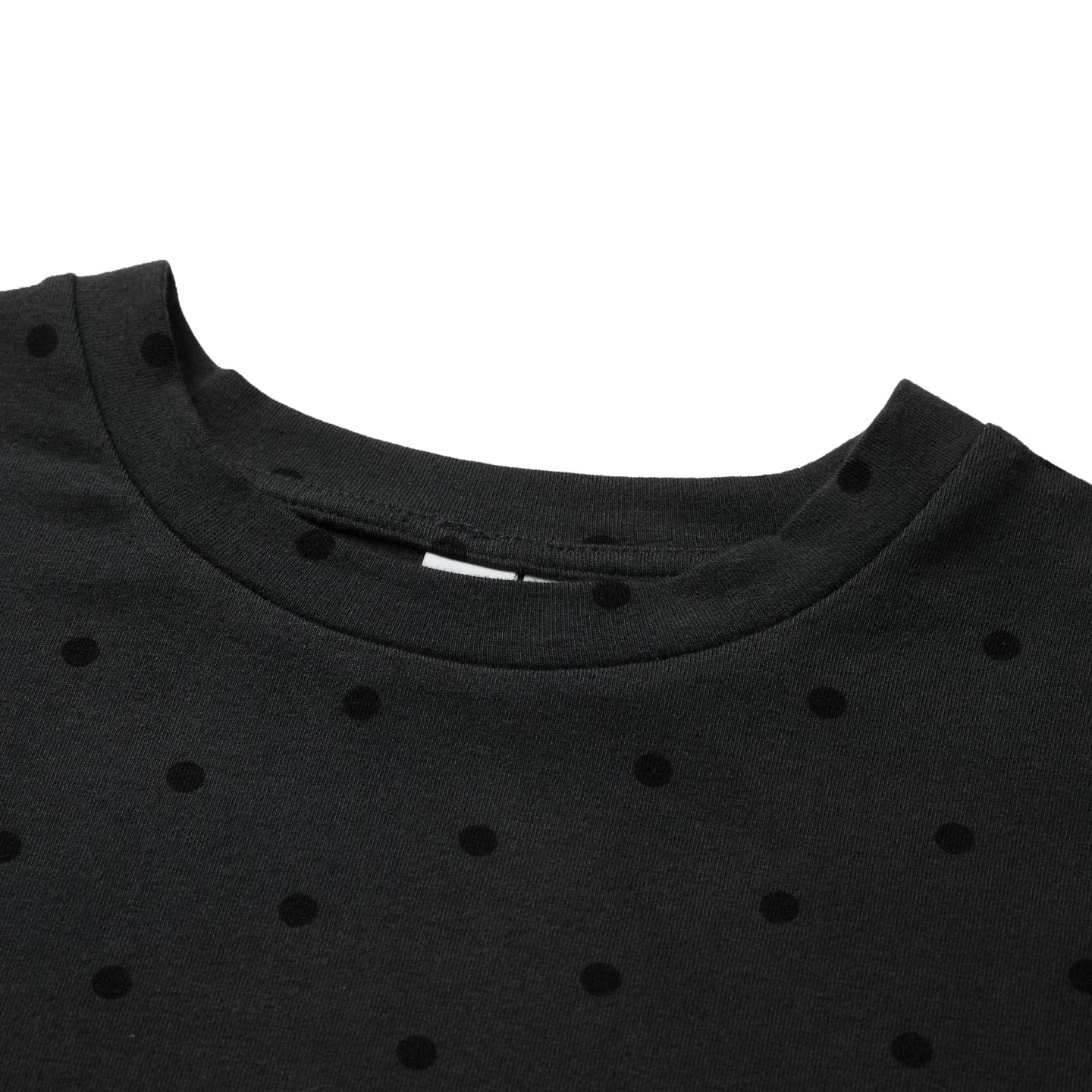Polka Dot Print Fitted Short-Sleeve Shirt