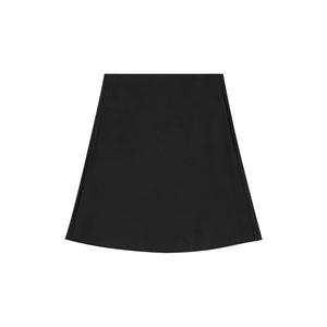 Linen Satin A-Line Skirt