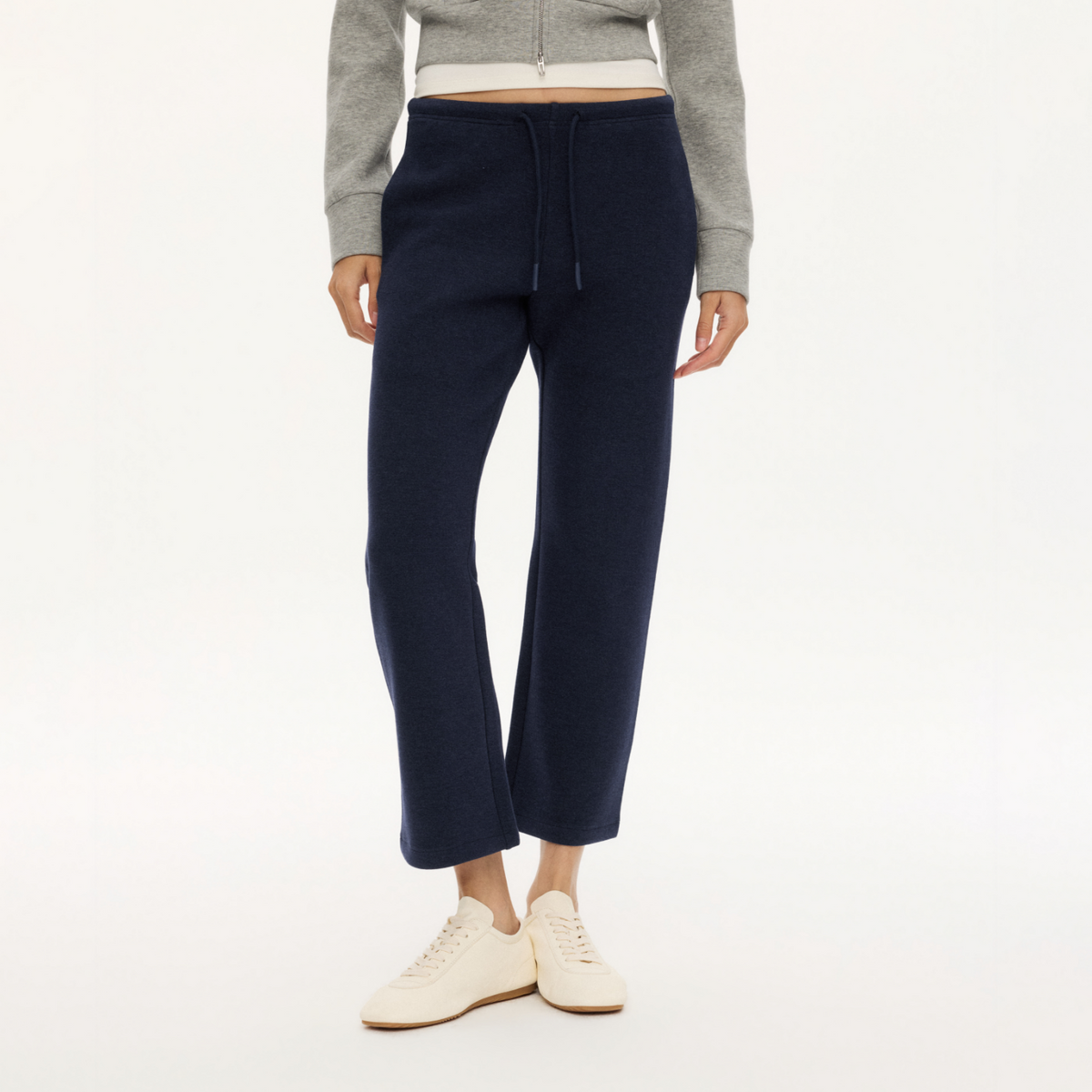 Viscose-Blend Stretch Cropped Pants