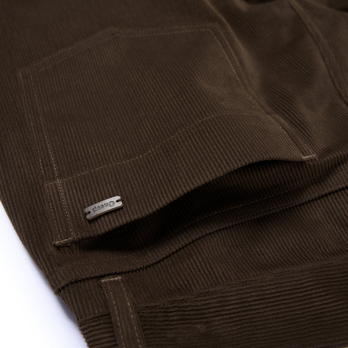 Corduroy High-Waisted Pants
