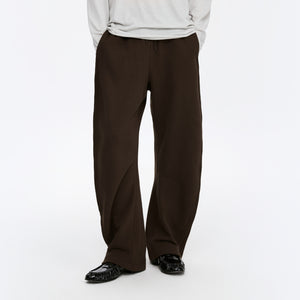 Twisted Seam Curved-Leg Sweatpants