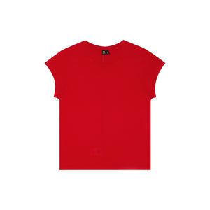 Tencel Wool-Blend Lightweight Short-Sleeve Top