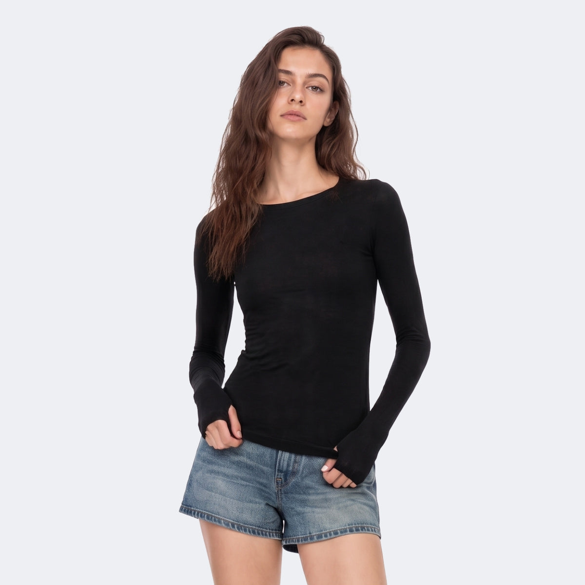 Wool-Blend Long-Sleeve Base Layer Top