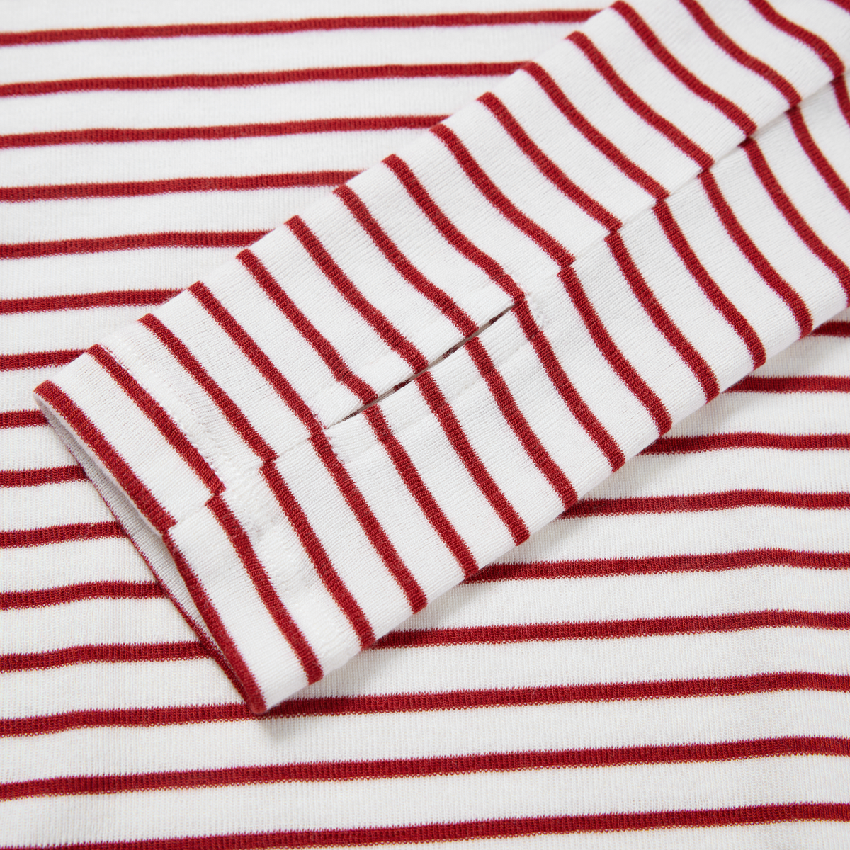 Tencel-Wool Multicolor Striped Long-Sleeve Top