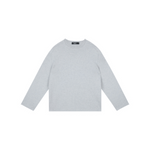 100% Wool Rolled-Edge Crew-Neck Sweater