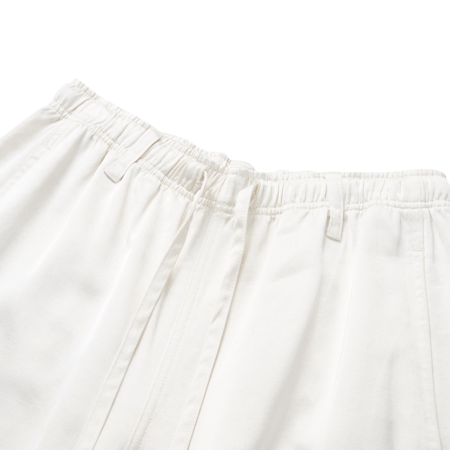 Satin Linen Balloon Wide-Leg Pants