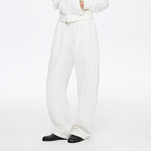 Twisted Seam Curved-Leg Sweatpants