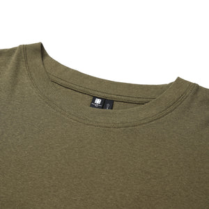 Heathered Cotton Fitted Crew-Neck Tee