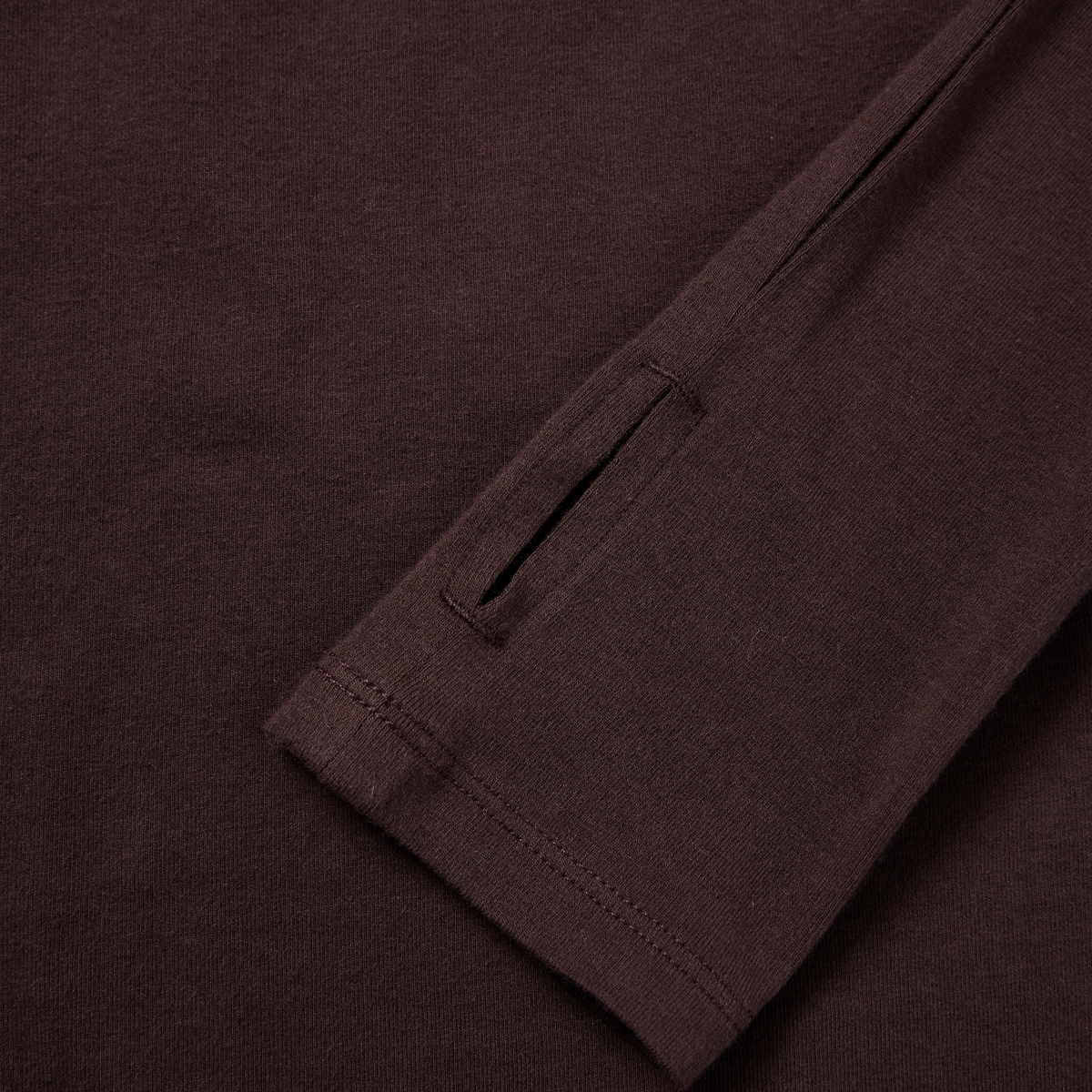 Fitted Crew-Neck Long-Sleeve Top