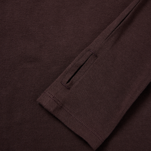 Fitted Crew-Neck Long-Sleeve Top