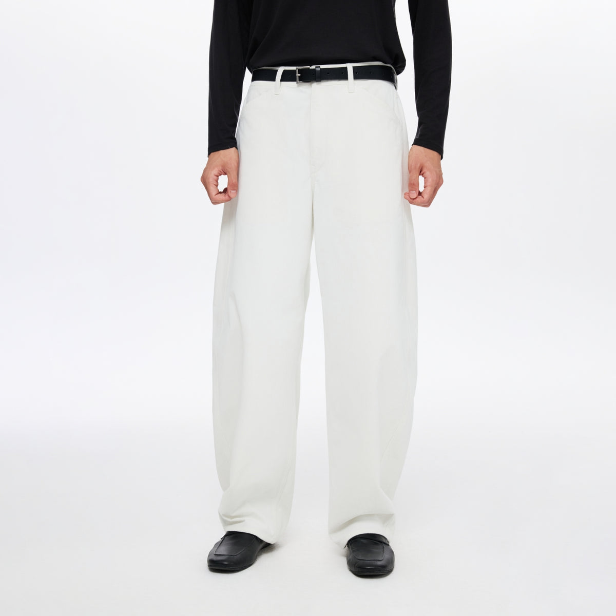 Corduroy High-Waisted Pants
