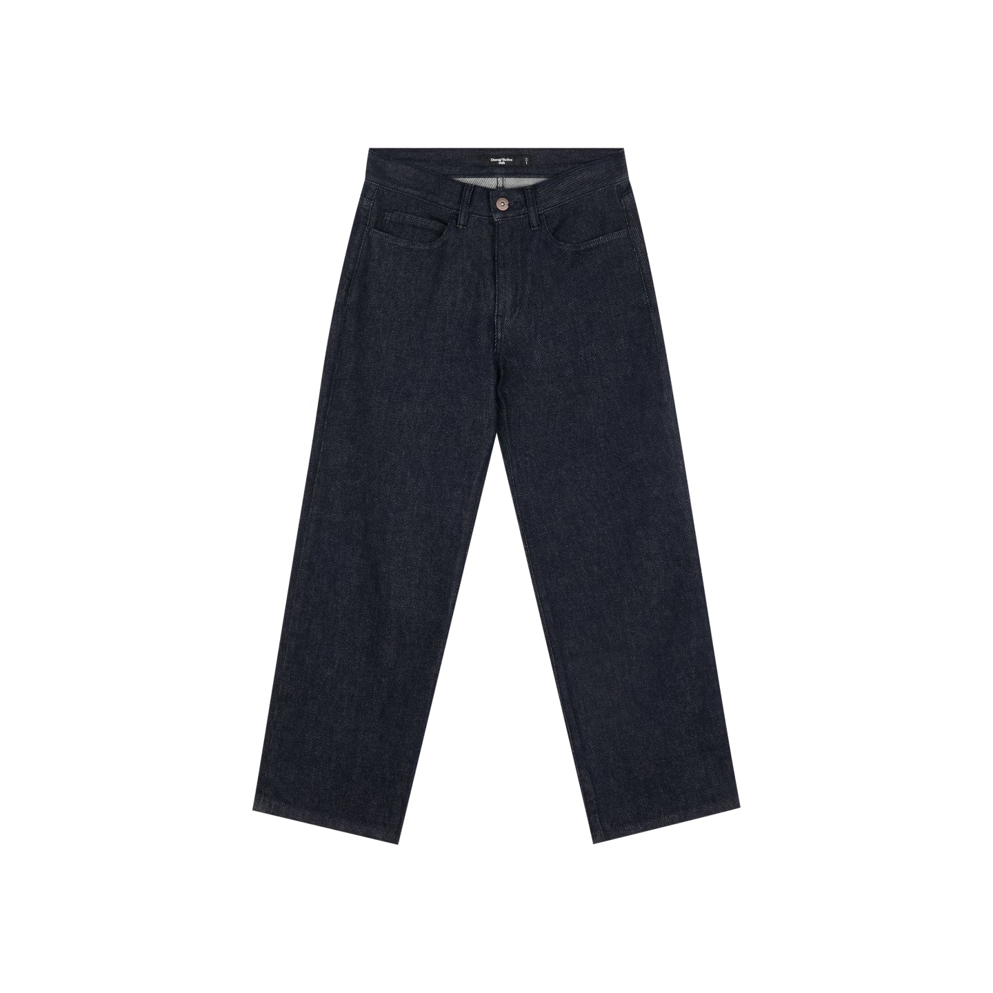 Raw Denim Stretch Cropped Pants