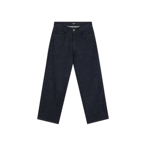 Raw Denim Stretch Cropped Pants