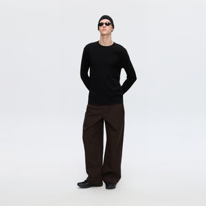 Fitted Ribbed Long-Sleeve Top with Lycra® Stretch