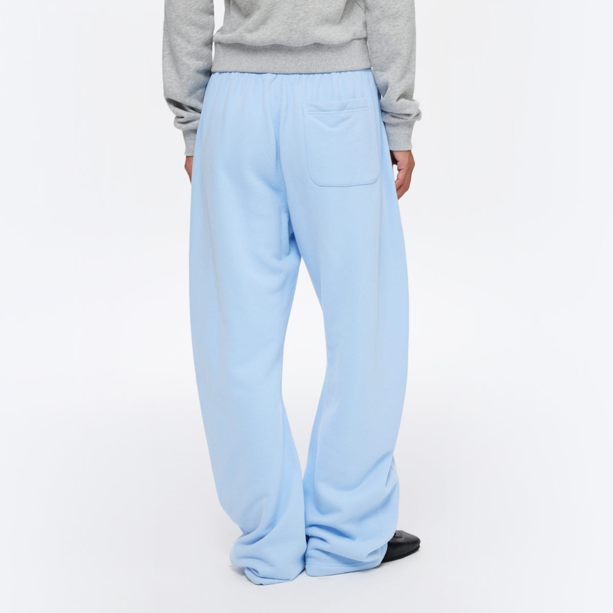 Twisted Seam Curved-Leg Sweatpants
