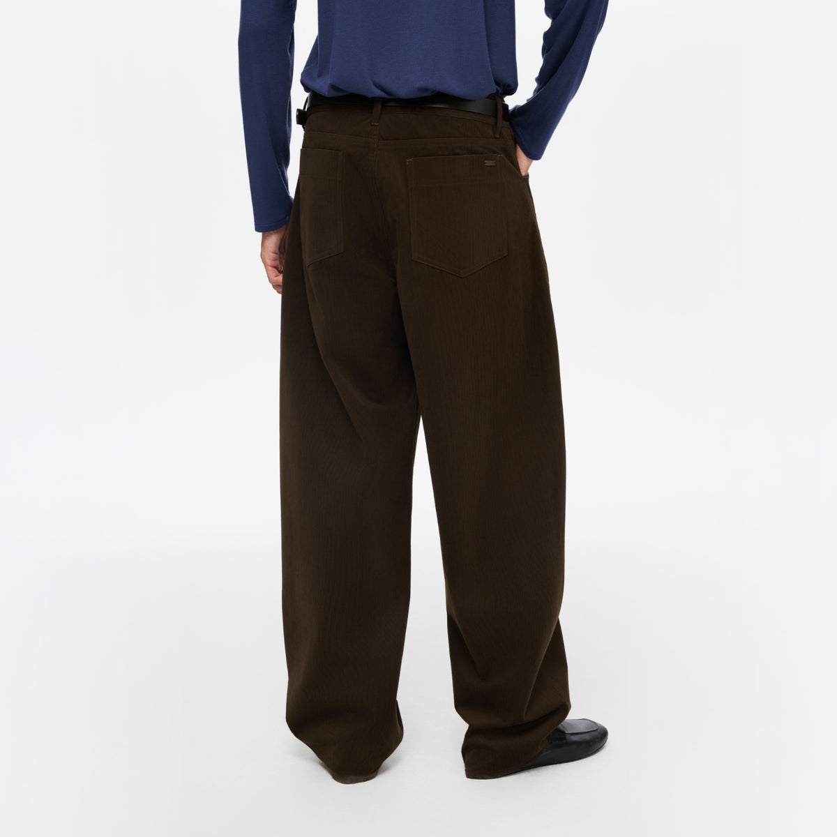 Corduroy High-Waisted Pants