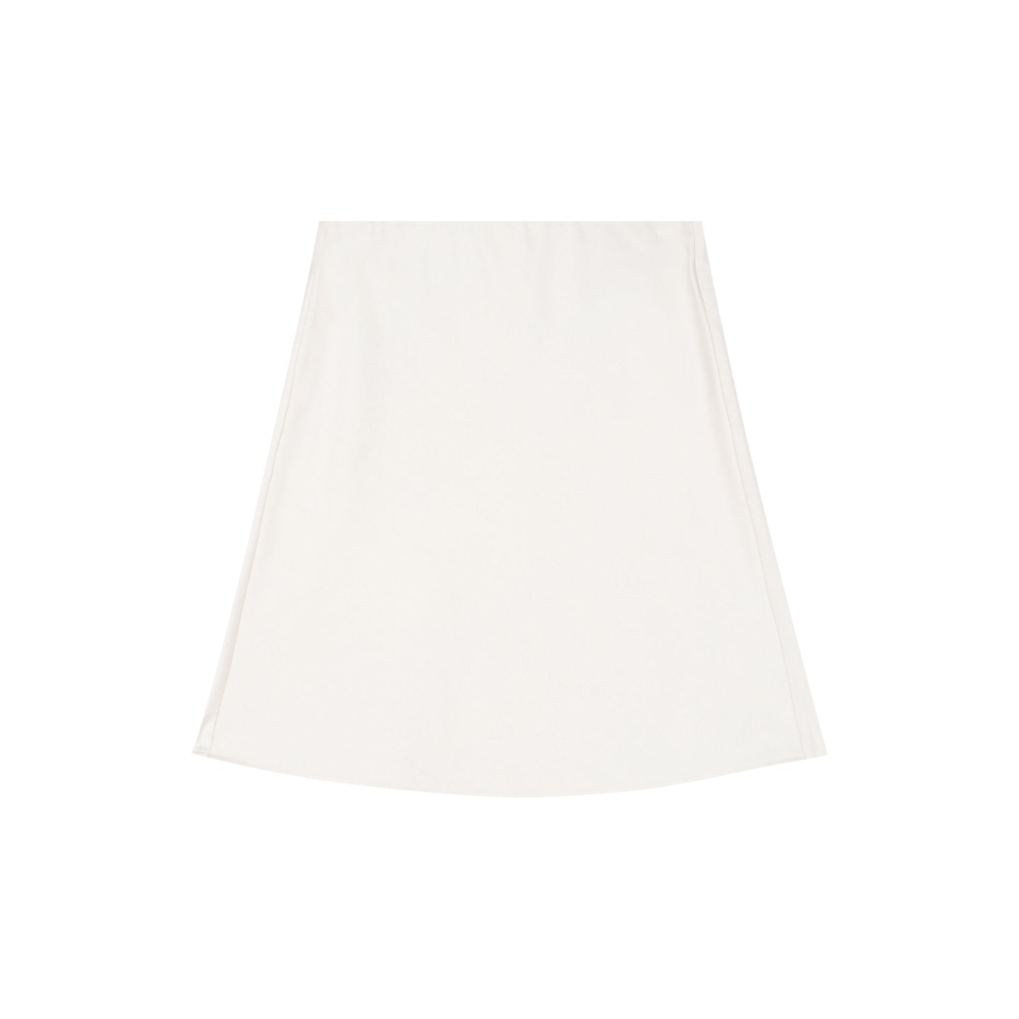 Linen Satin A-Line Skirt