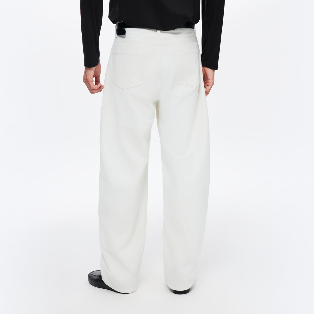 Corduroy High-Waisted Pants
