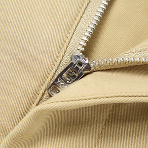 Cuffed Wide-Leg Cropped Trousers