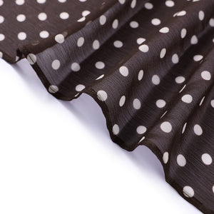 Polka Dot Silk Scarf