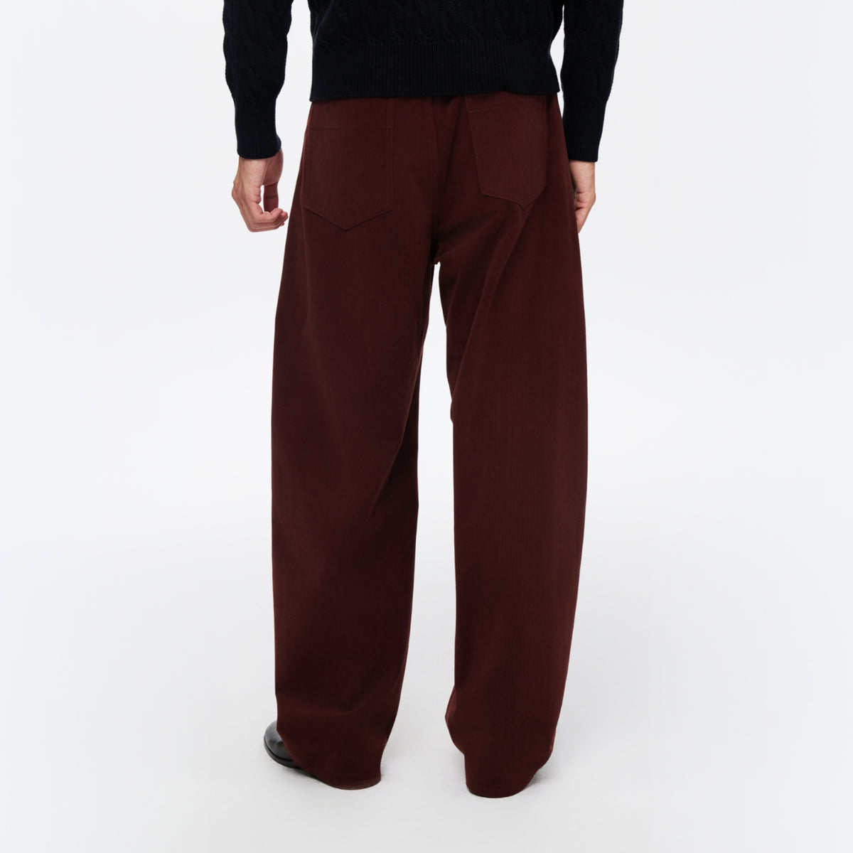 Corduroy High-Waisted Pants