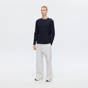 Fitted Ribbed Long-Sleeve Top with Lycra® Stretch
