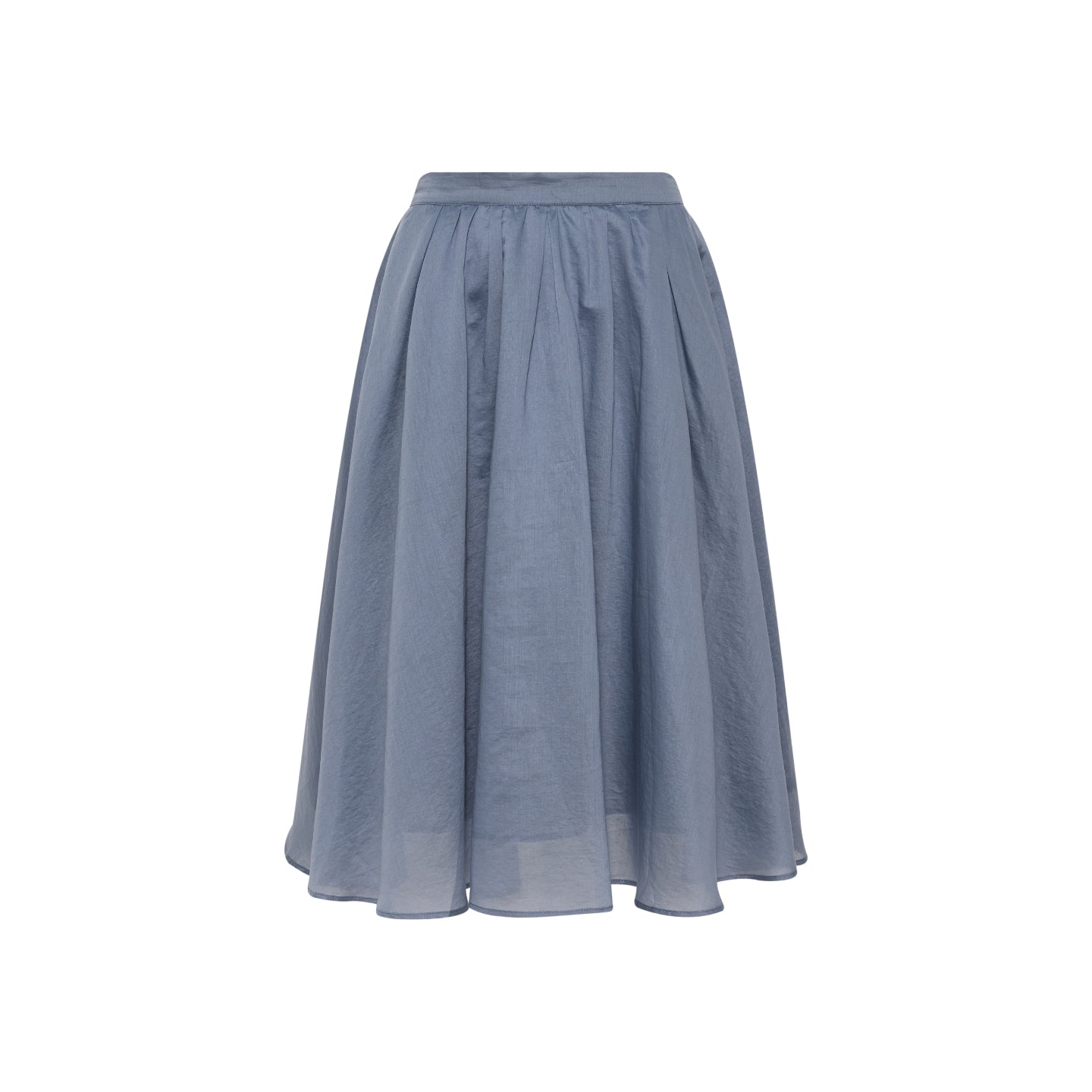 Lightweight Tencel Pleated A-Line Skirt