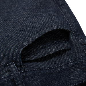 Raw Denim Stretch Cropped Pants