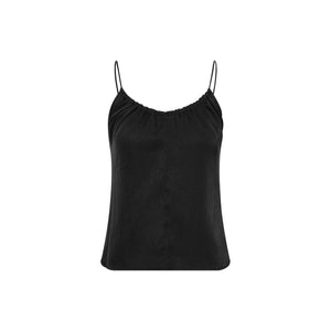 Satin Drawstring V-Neck Cami