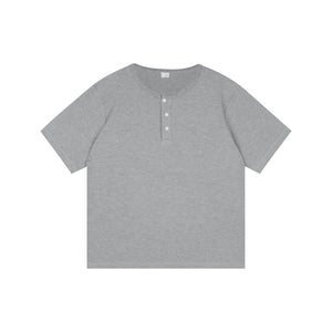 Waffle Knit Henley Tee