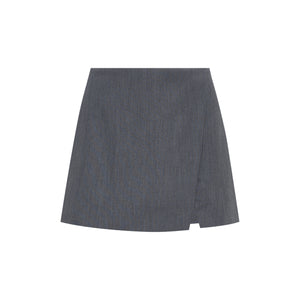 No-Waistband Slit Skort