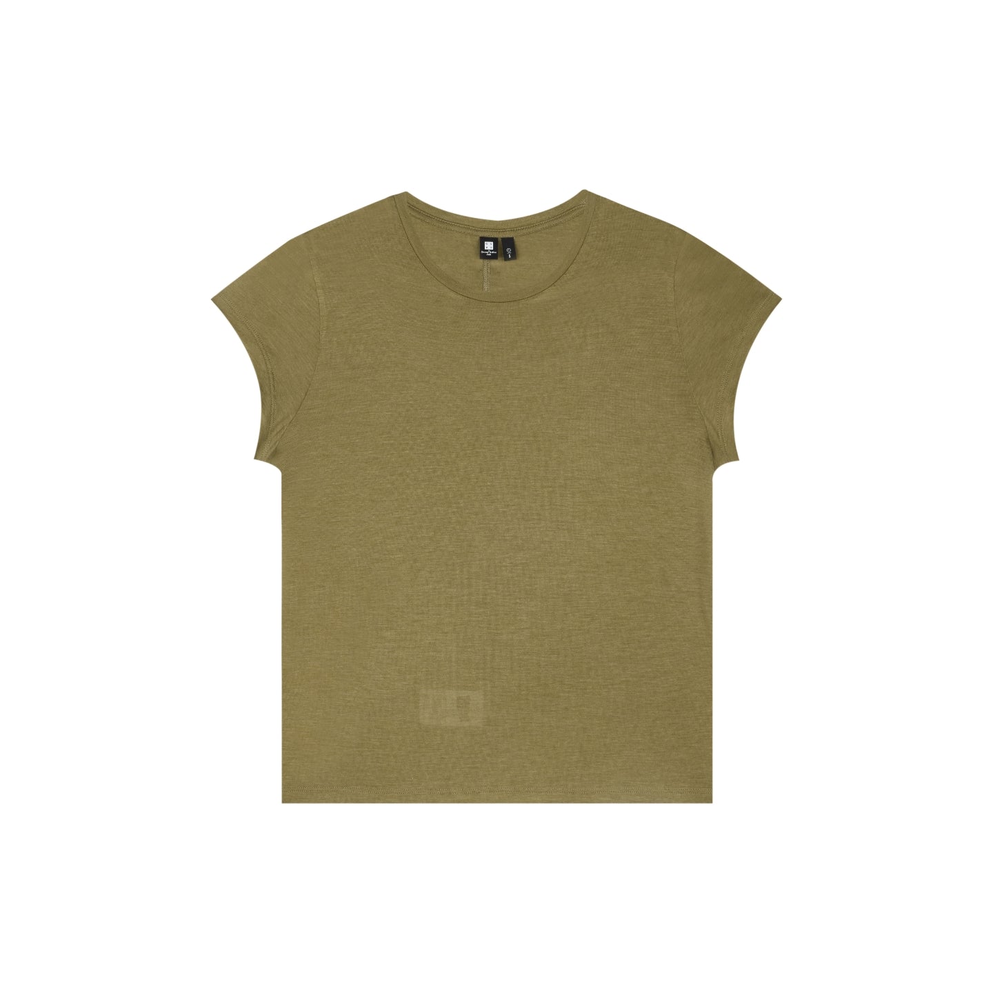 Tencel Wool-Blend Lightweight Short-Sleeve Top