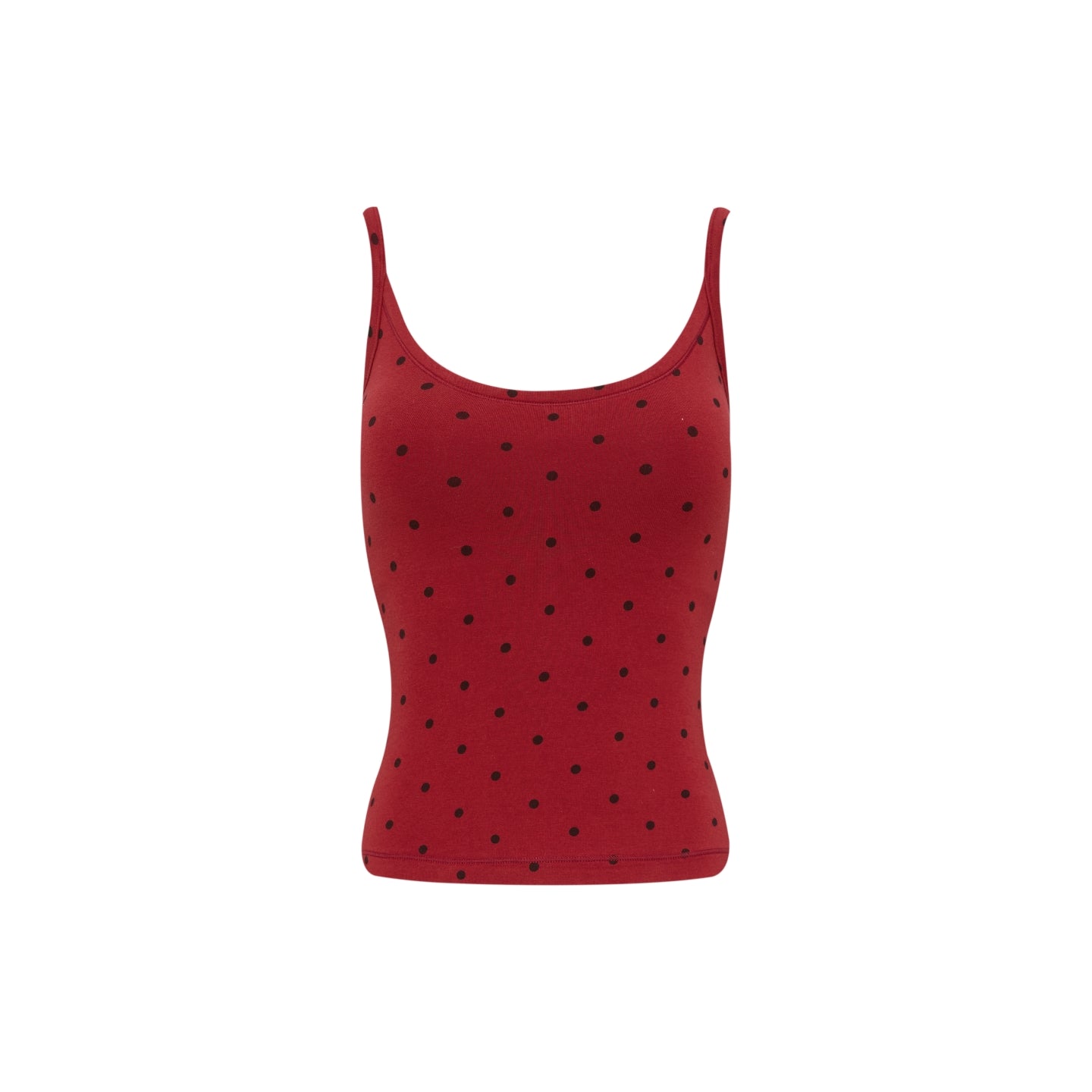 Polka Dot Cami Top with Removable Pads
