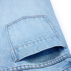 Light Wash Wide-Leg Jeans