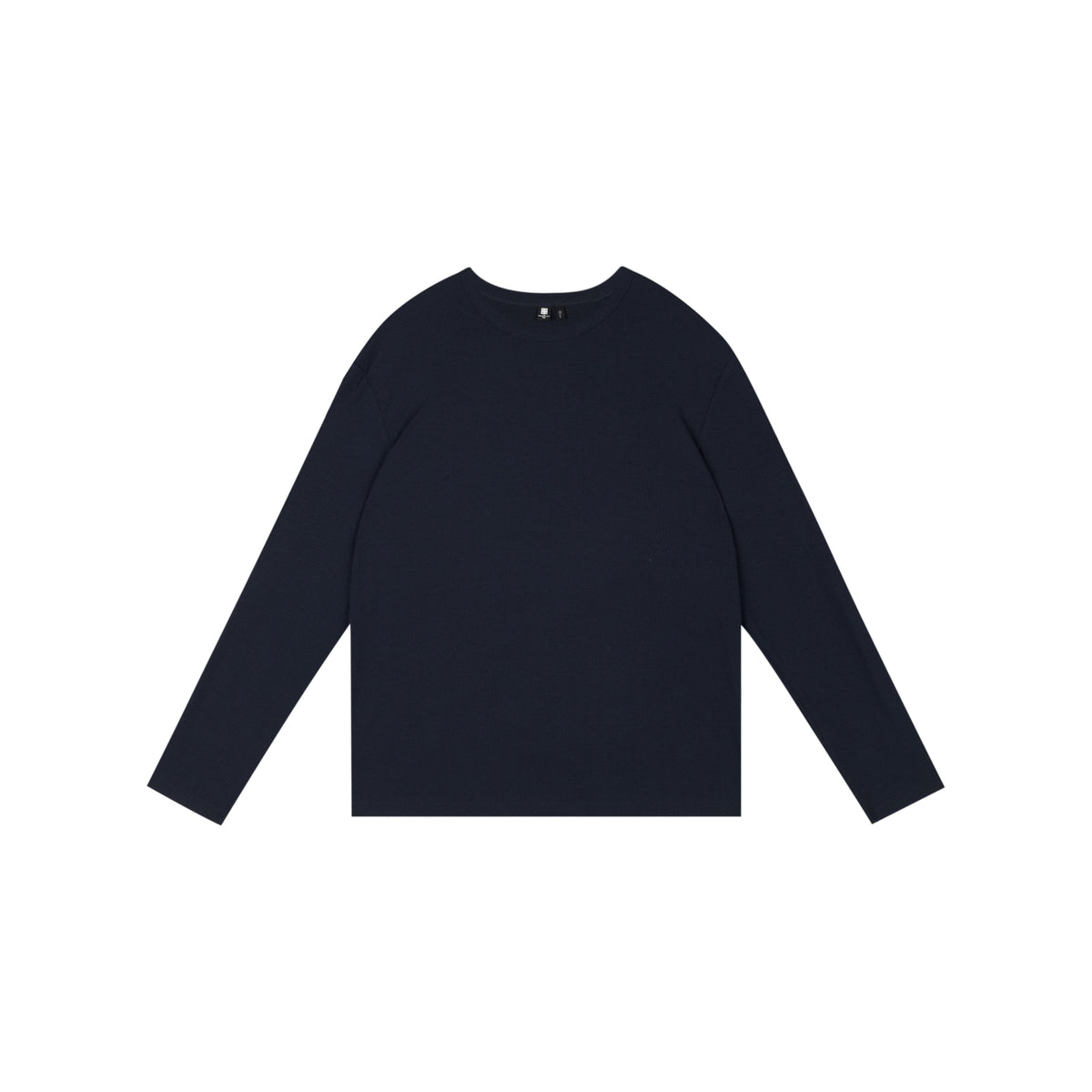 Fitted Ribbed Long-Sleeve Top with Lycra® Stretch