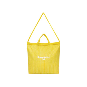 Large Plaid Water-Resistant Tote Bag