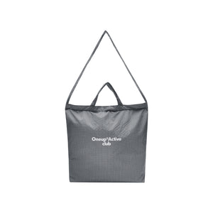 Large Plaid Water-Resistant Tote Bag