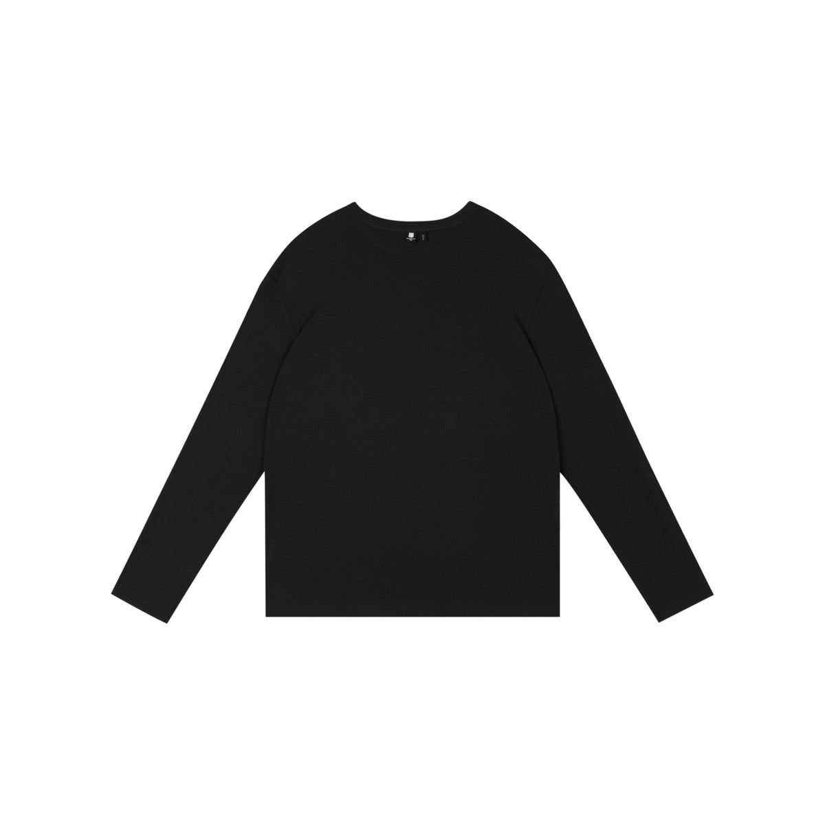 Fitted Ribbed Long-Sleeve Top with Lycra® Stretch