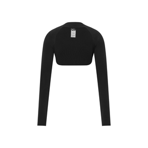 Stretch Long-Sleeve Bolero Top