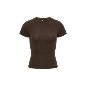Tencel Linen Fitted Short-sleeved T-shirt