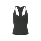 Stretch Halter Tank Top With Removable Pads