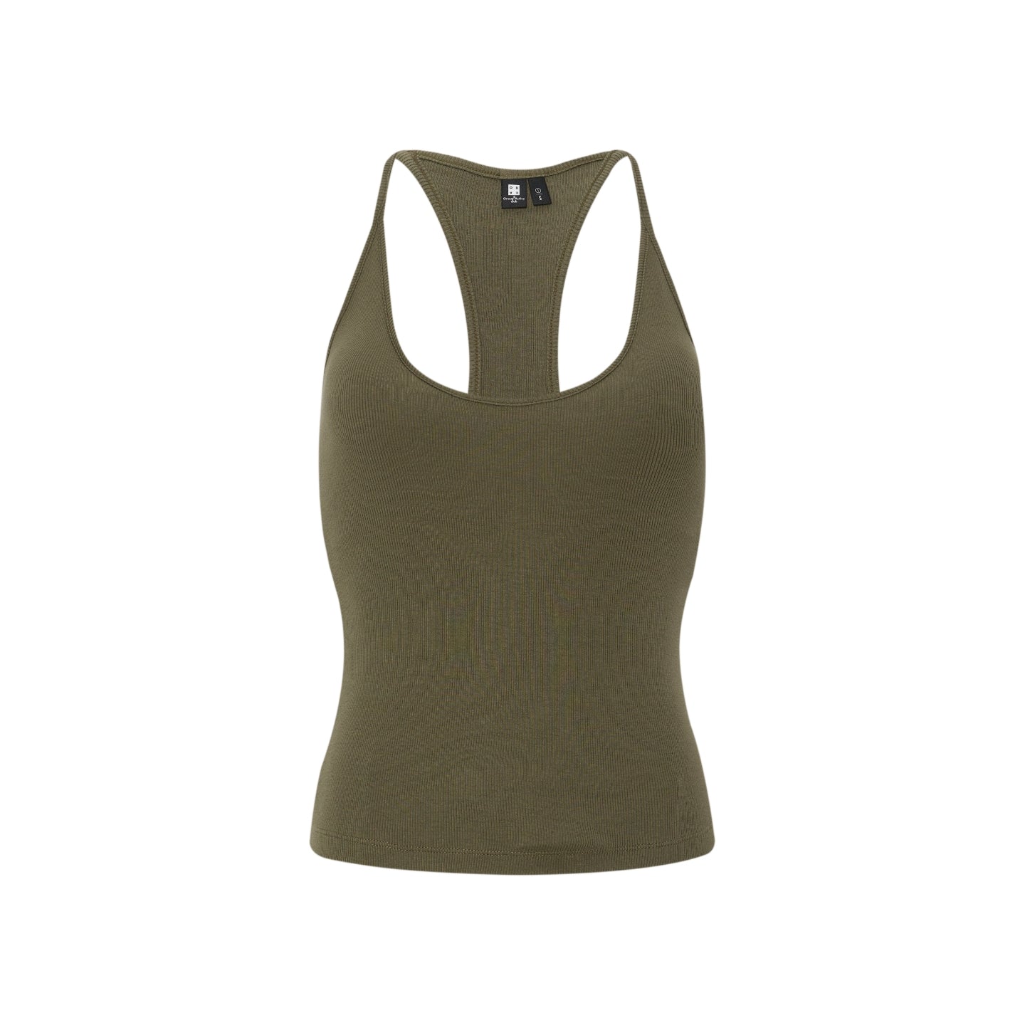 Stretch Halter Tank Top With Removable Pads