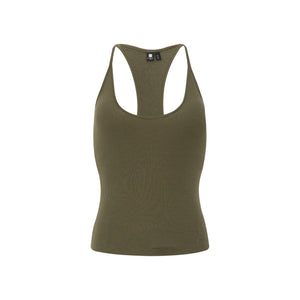Stretch Halter Tank Top With Removable Pads