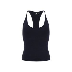 Stretch Halter Tank Top With Removable Pads