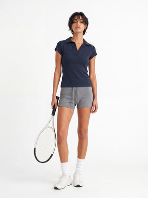 Terry Cloth Slim Fit T-Shirt - Oneup
